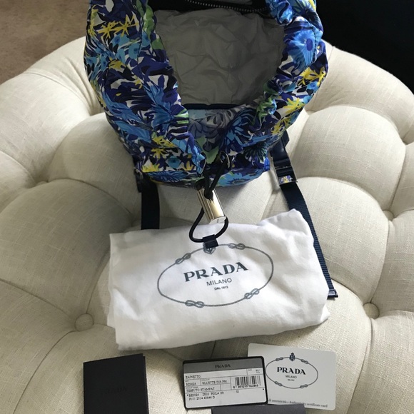 ✨NEW!✨Authentic!✨Prada NWT! Nylon Leather Backpack - Picture 6 of 8